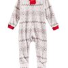 Babies & Infants Family Pajamas | Matching Infants Footed Pajamas Winter Fairisle