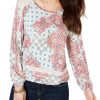 Women'S Style & Co | Crochet-Trim Bubble-Hem Top