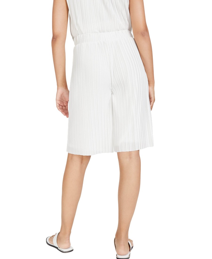 Juniors' Alfani | Pleated High-Rise Shorts Shiitake