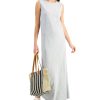 Women'S Style & Co | Cotton Heathered Maxi Dress Light Grey Heather