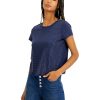 Women'S INC International Concepts | Studded Tee Blue