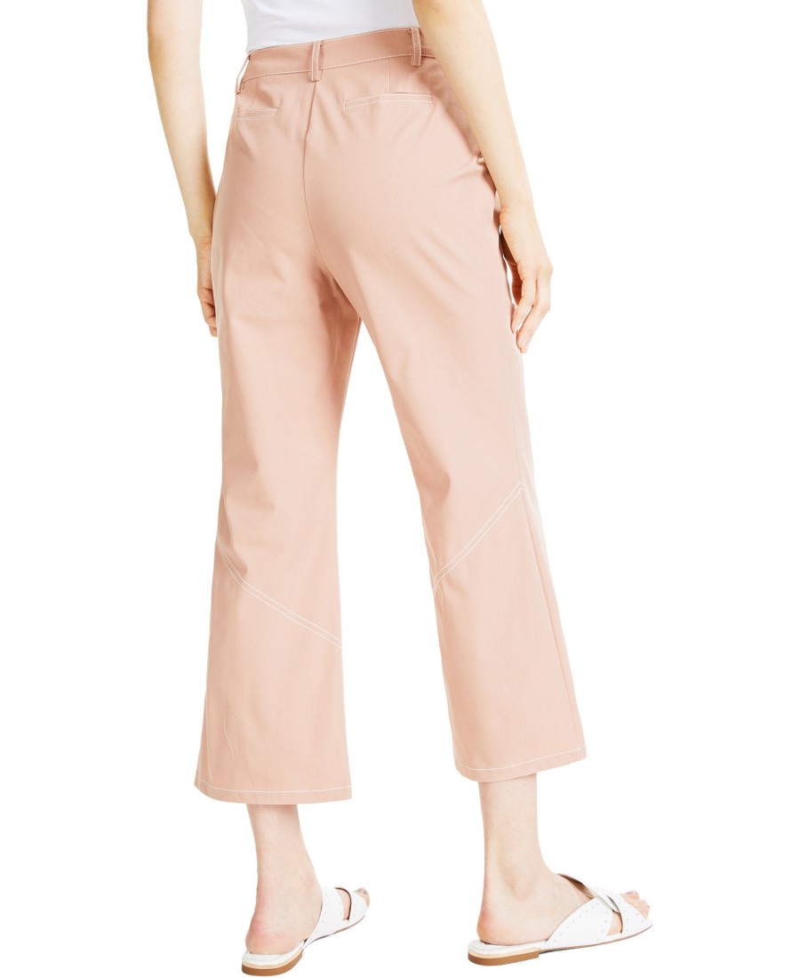 Women'S Alfani | Straight-Leg Cropped Ankle Pants Naked Clay