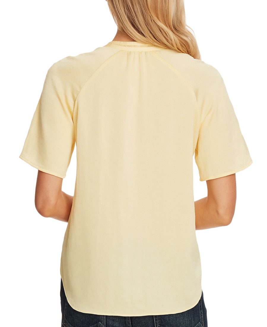 Women'S Vince Camuto | Ladder-Trim Top Yellow Iris