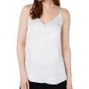 Women'S Calvin Klein | Printed Spaghetti-Strap Top White