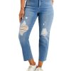 Women'S Style & Co | High-Rise Straight Crop Jeans Epiphany Wash