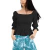 Women'S INC International Concepts | Smocked Cotton Blouse