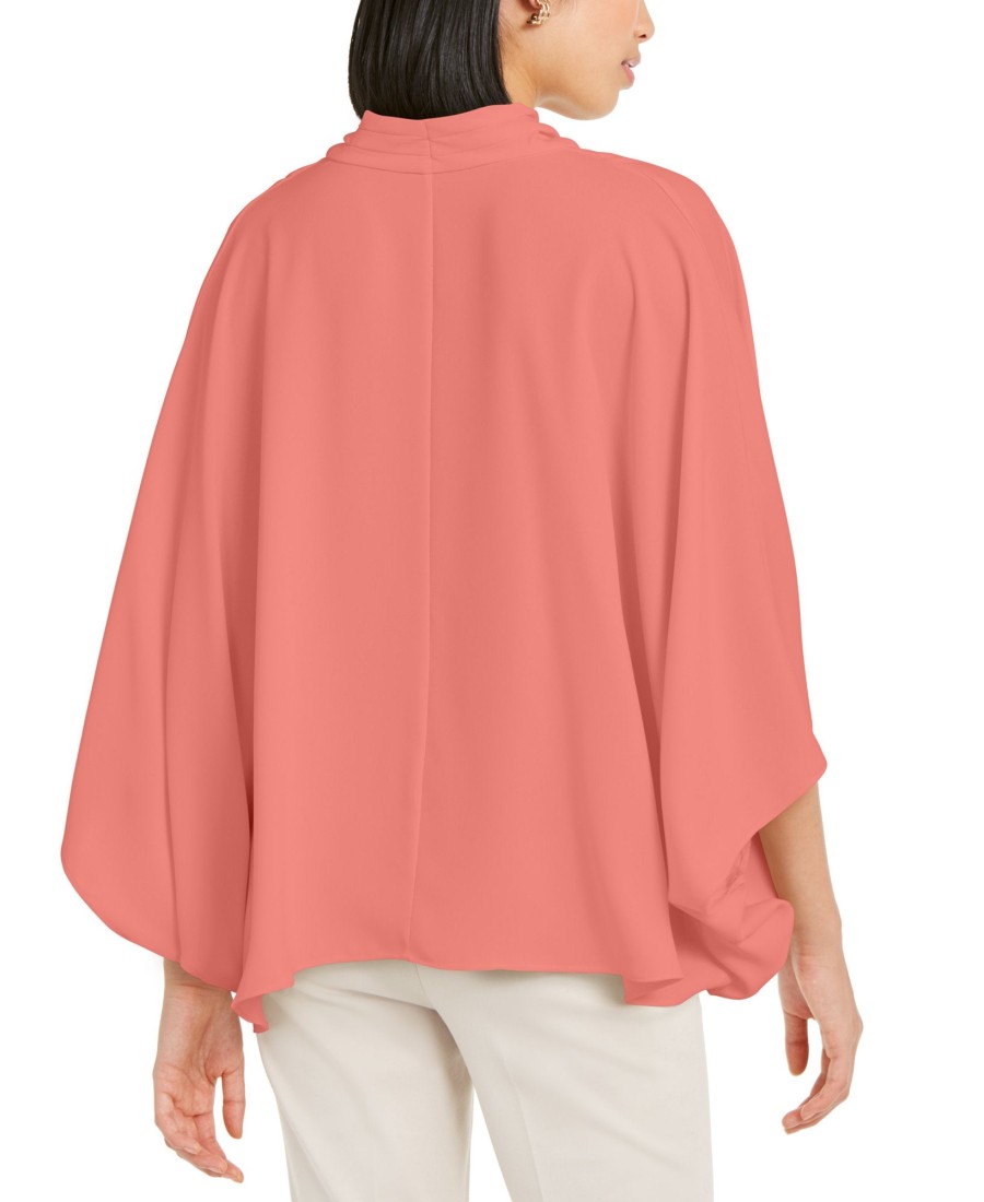 Juniors' Alfani | Wide-Sleeve Surplice Blouse