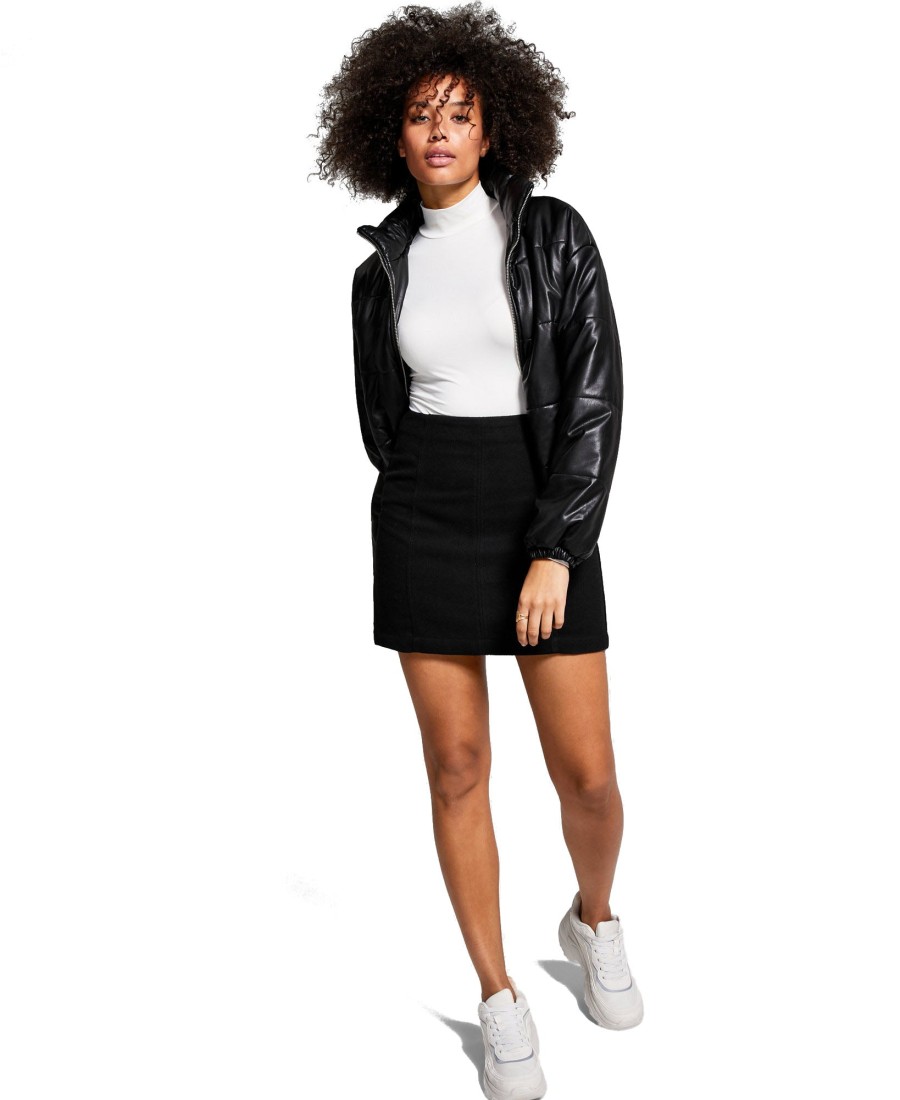 Women'S And Now This | Seamed Mini Skirt Black