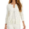 Women'S Charter Club | Rhinestone-Embellished Cardigan Cloud Combo