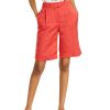 Juniors' Alfani | Pleated Bermuda Shorts Cranberry Spice