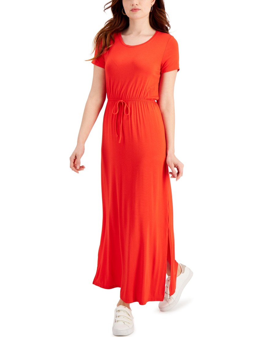 Women'S Style & Co | Tie-Waist Maxi Dress