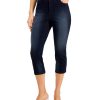 Women'S INC International Concepts | Curvy Mid Rise Crop Skinny Jeans Rachel Wash