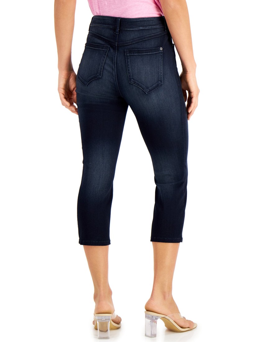 Women'S INC International Concepts | Curvy Mid Rise Crop Skinny Jeans Rachel Wash