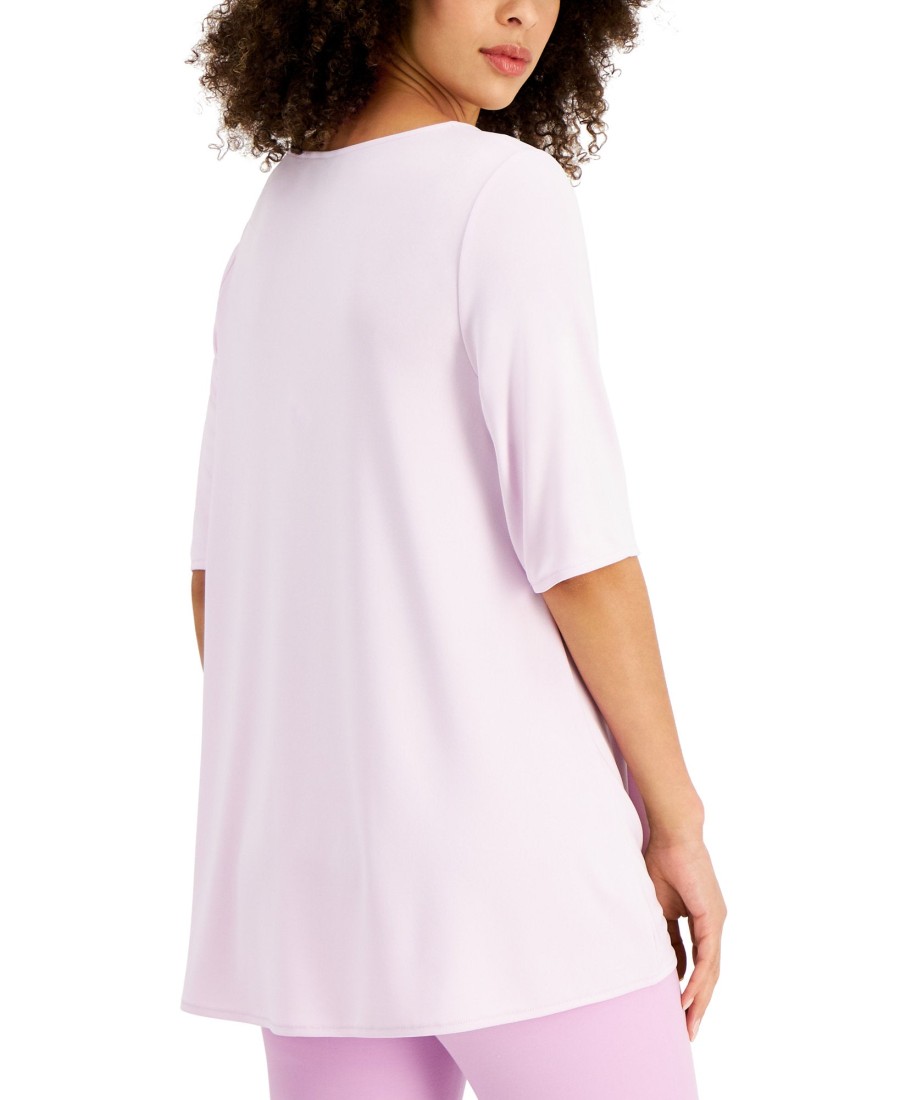 Juniors' Alfani | Scoop-Neck Top Lavender Rain