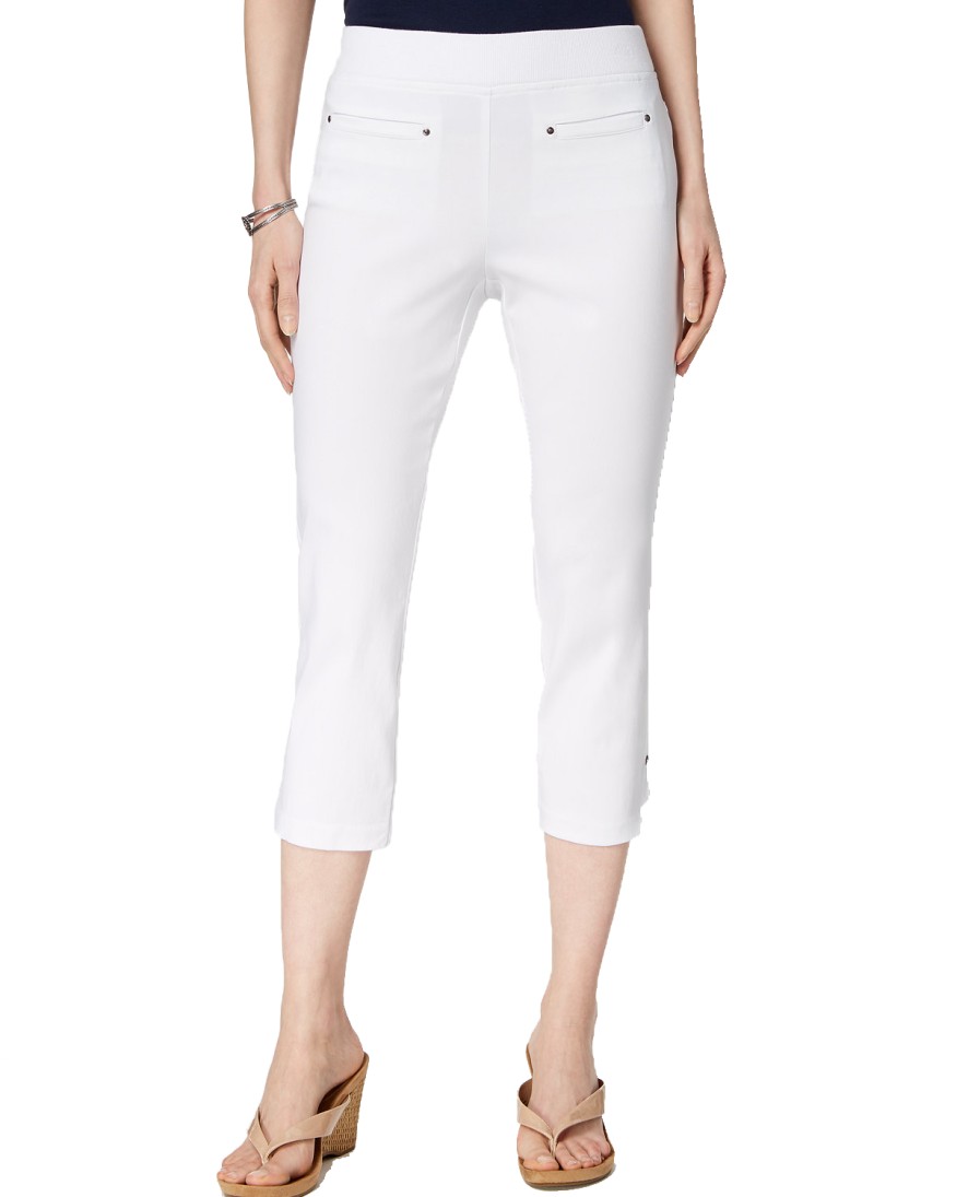 Women'S Style & Co | Pull-On Capri Pants Bright White