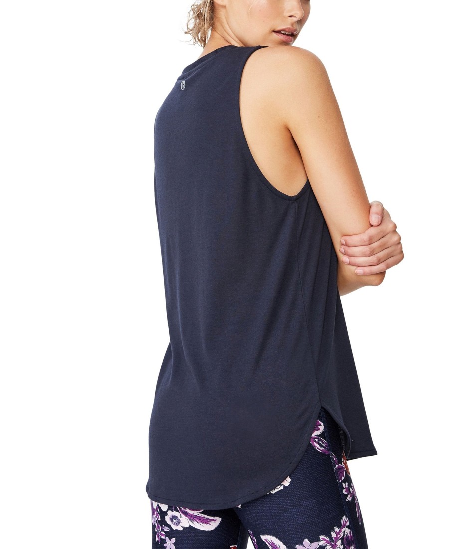 Women'S Cotton On | Active Curve Hem Tank Navy Blue