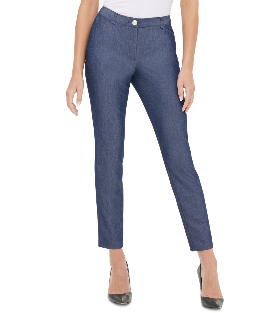 Women'S Tommy Hilfiger | Straight-Leg Pants Indigo