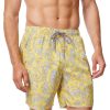 Men Cutter & Buck | Jetty Paisley Swim Trunks Dandelion