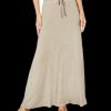 Women'S Style & Co | Drawstring Side-Slit Maxi Skirt Taupe