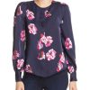 Women'S Joie | Antonela Floral Print Blouse Midnight