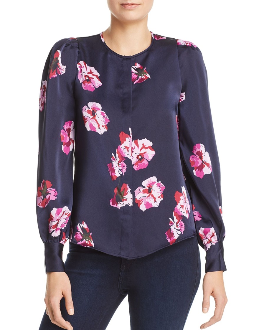 Women'S Joie | Antonela Floral Print Blouse Midnight