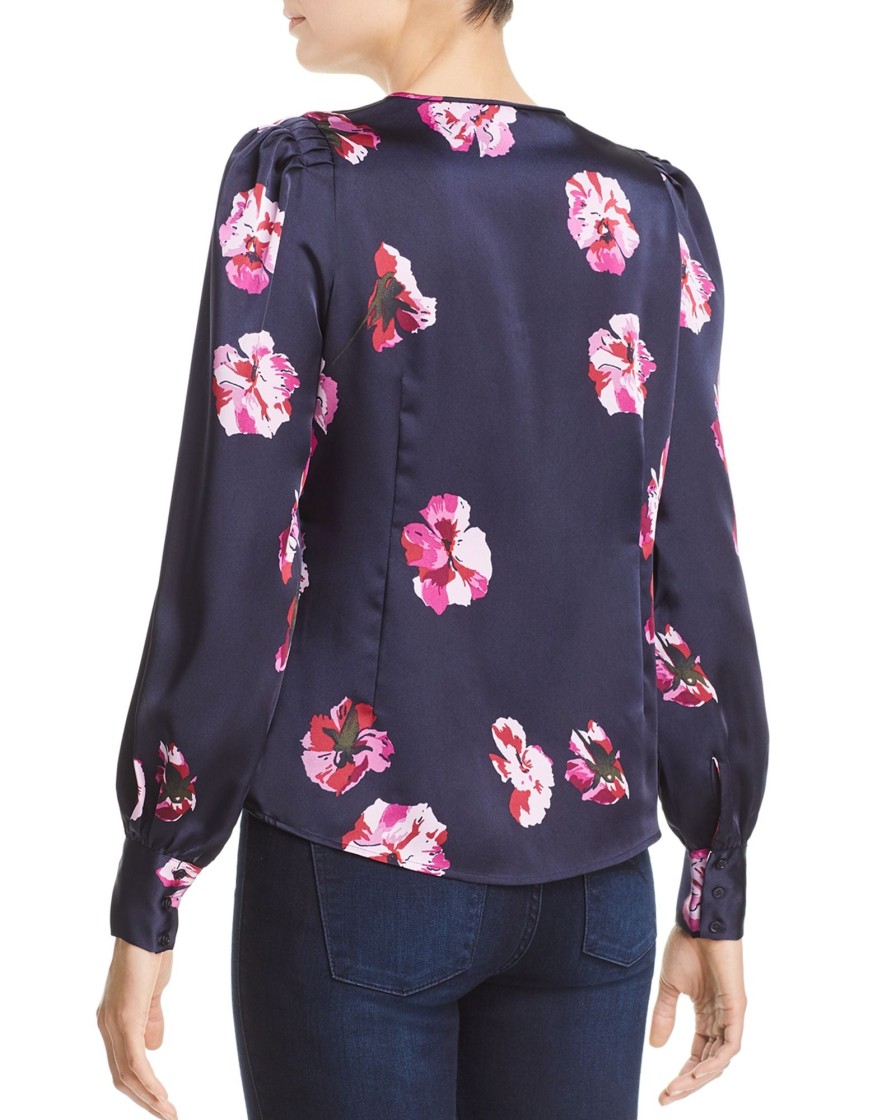 Women'S Joie | Antonela Floral Print Blouse Midnight