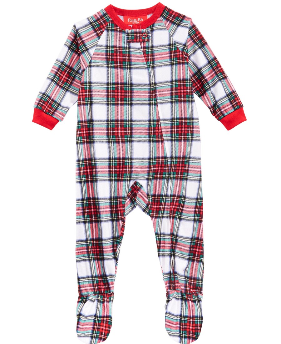 Babies & Infants Family Pajamas | Matching Infant Footed Pajamas Stewart Plaid