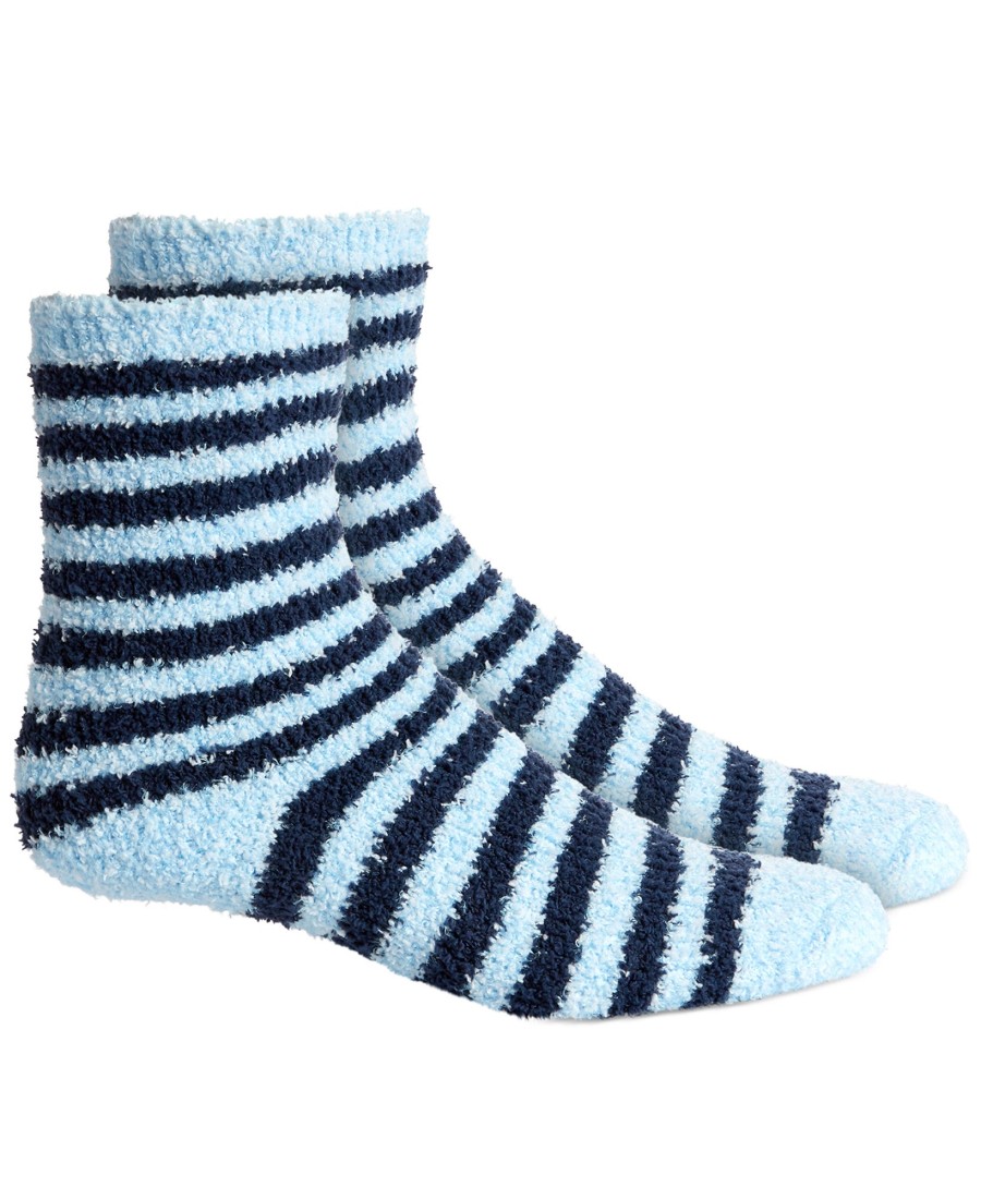 Women'S Charter Club | Striped Super Soft Butter Crew Socks