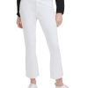 Women'S Calvin Klein Jeans | High Rise Cropped Kick Bootcut Jeans White