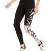 Women'S Calvin Klein Performance | Colorblocked Logo High-Waist Leggings Pink Combo