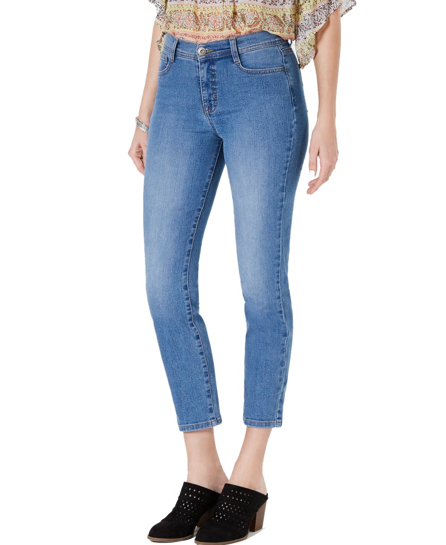 Women'S Style & Co | Petite Cropped Tummy-Control Skinny Jeans The End