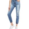 Women'S Dollhouse | Juniors' Ripped Jogger Jeans Medium Wash