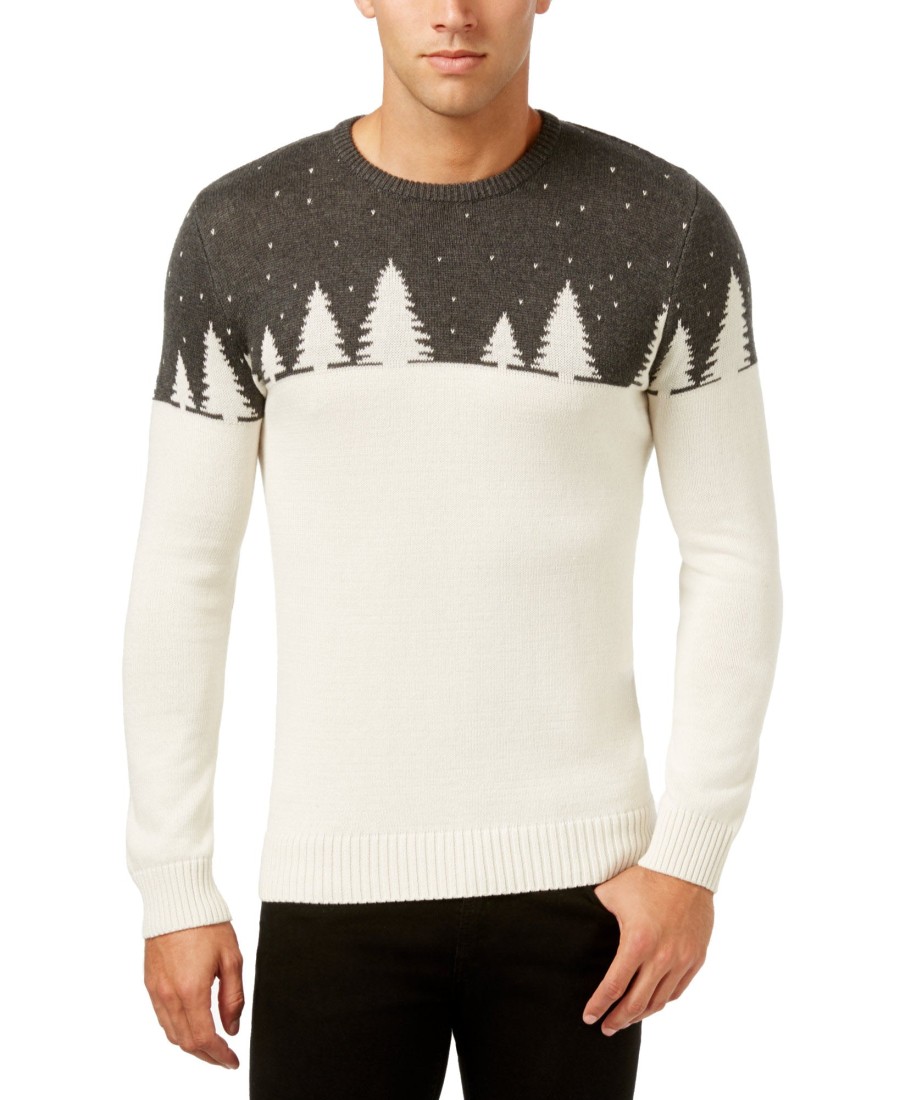 Men Holiday Arcade | Celebrate Shop Colorblocked Sweater Deep Ruby