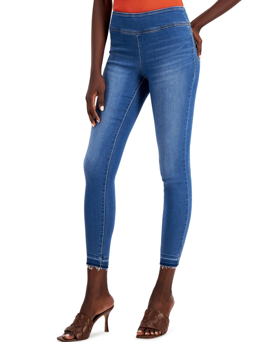 Women'S INC International Concepts | Mid Rise Pull-On Denim Jeggings Pineapple Wash