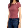 Juniors' Self Esteem | Juniors' Cutout T-Shirt Rose Brown