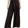 Women'S MSK | Tie-Front Wide-Leg Pants Black