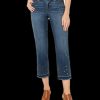 Women'S Style & Co | Grommet-Trimmed Straight-Leg Cropped Jeans Marine