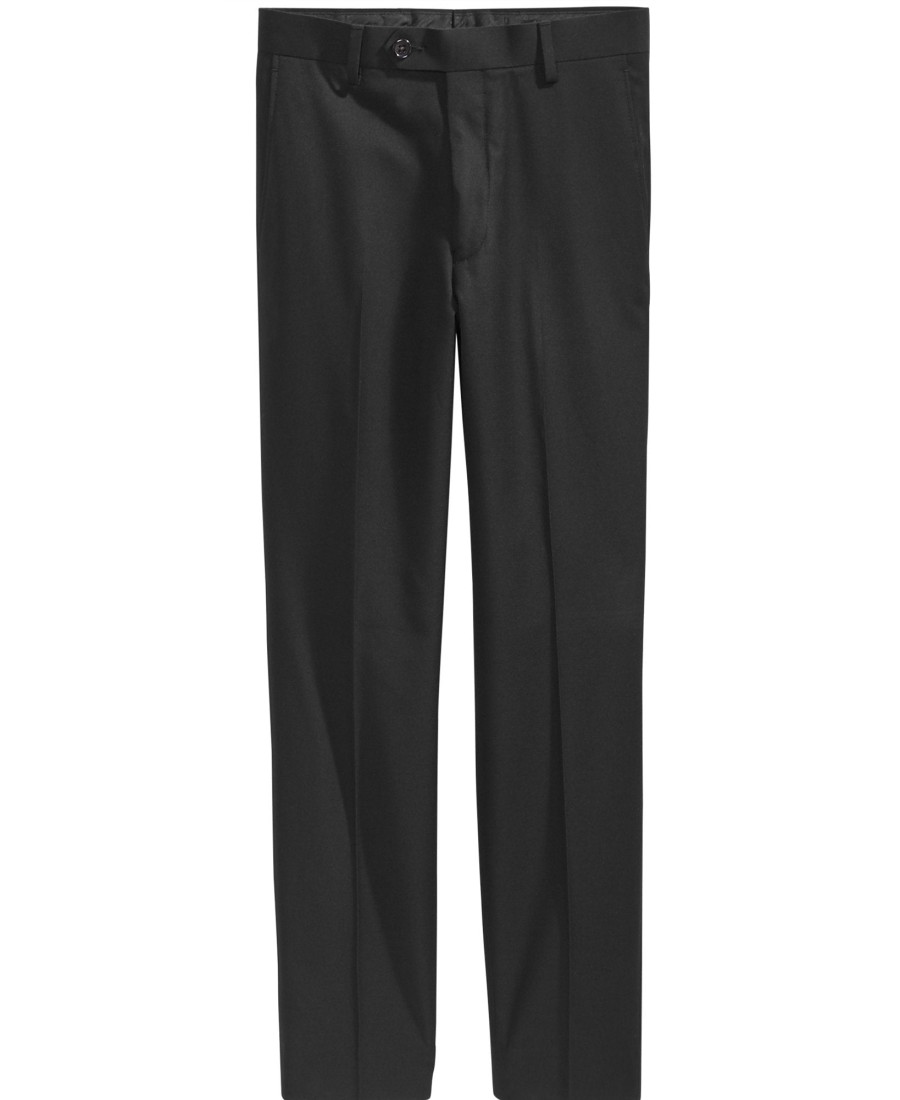 Kids & Toddlers Lauren Ralph Lauren | Solid Suiting Pants, Big Boys Husky Black