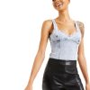 Women'S INC International Concepts | Culpos X Jean Bodysuit Blue Acid Wash