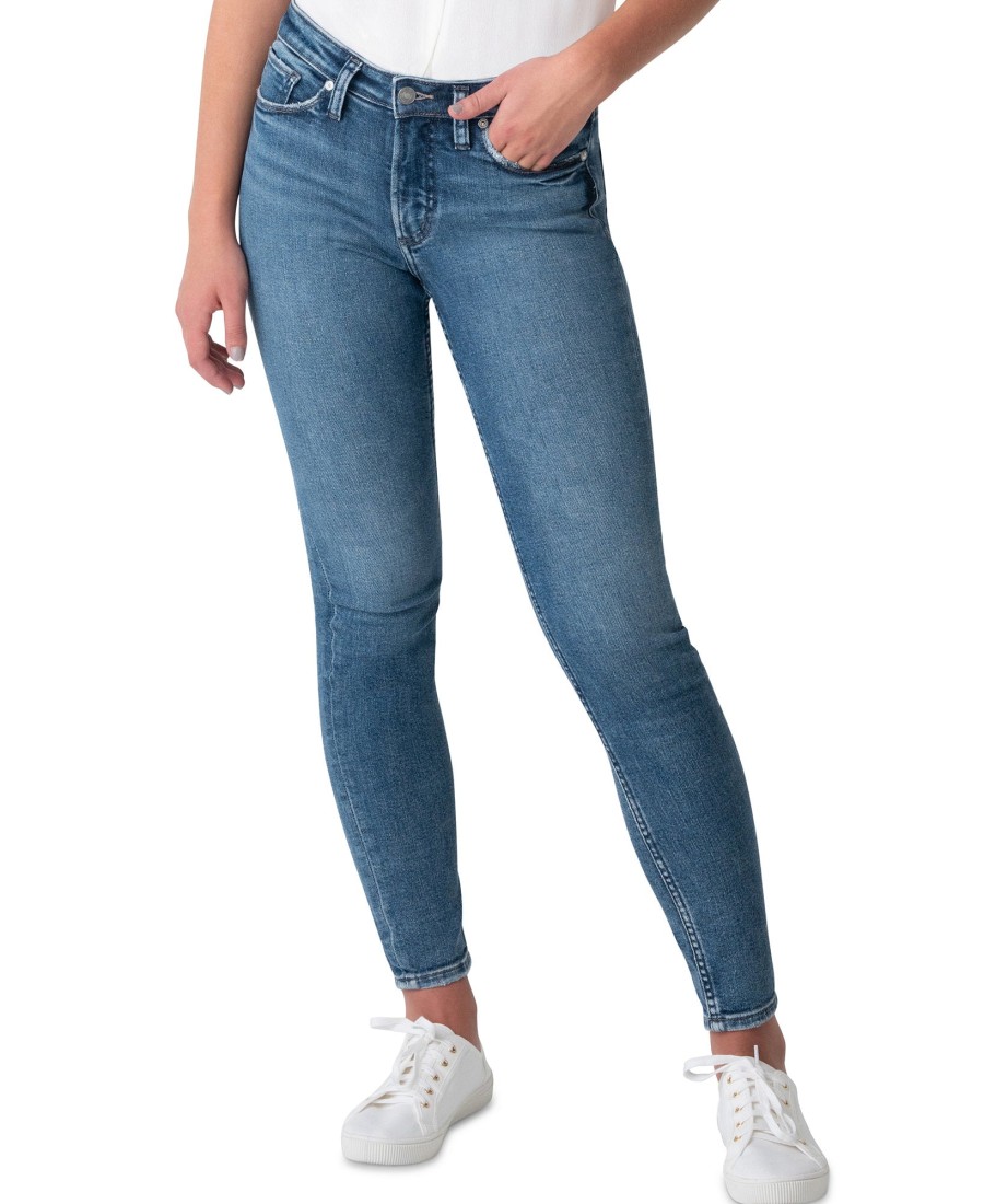 Women'S Silver Jeans Co | Suki Mid-Rise Capri Jeans Indigo