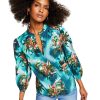 Women'S INC International Concepts | Plus Cotton Tropical-Print Blouse Rada Garden