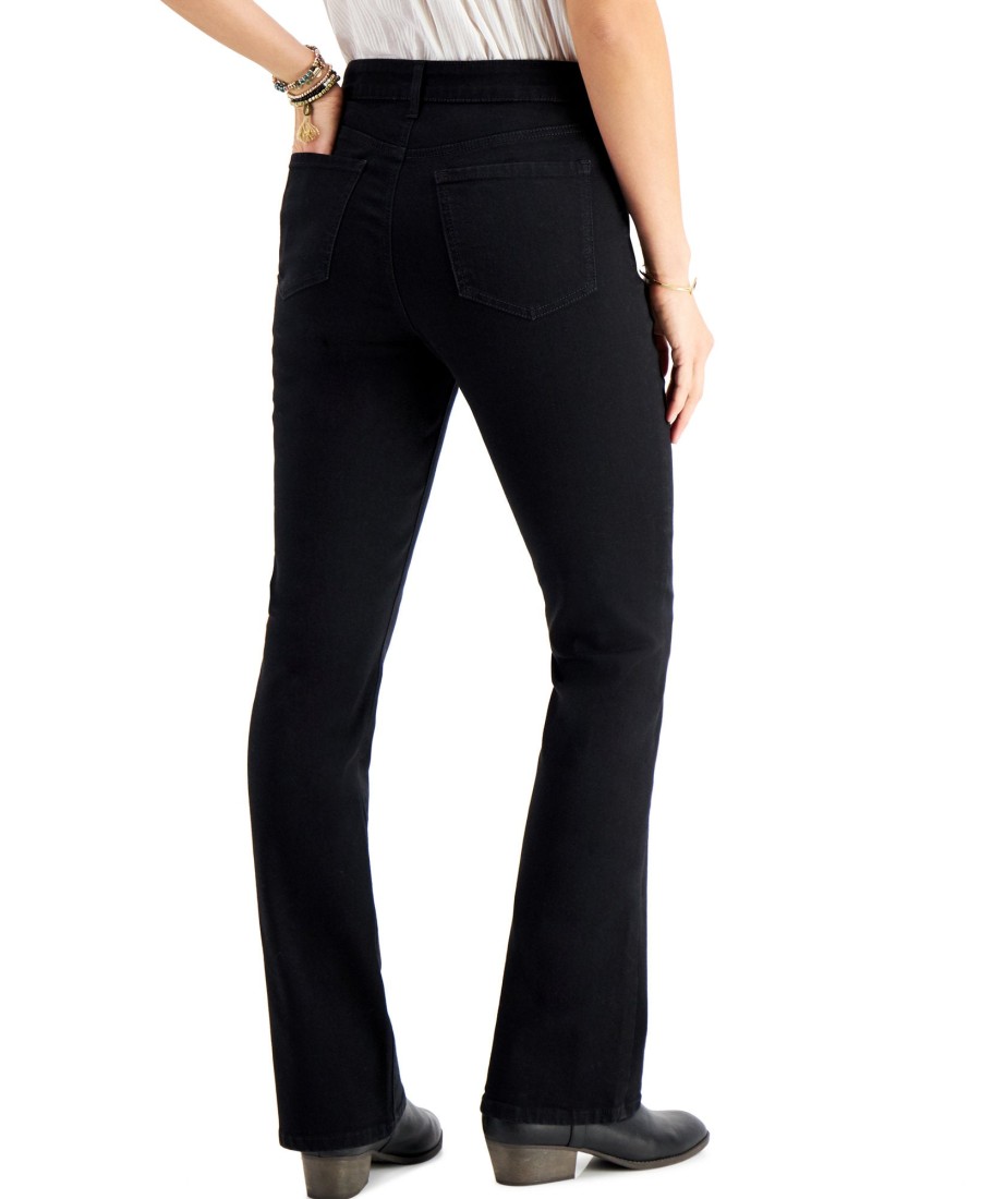 Women'S Style & Co | High Rise Bootcut Jeans Black Rinse