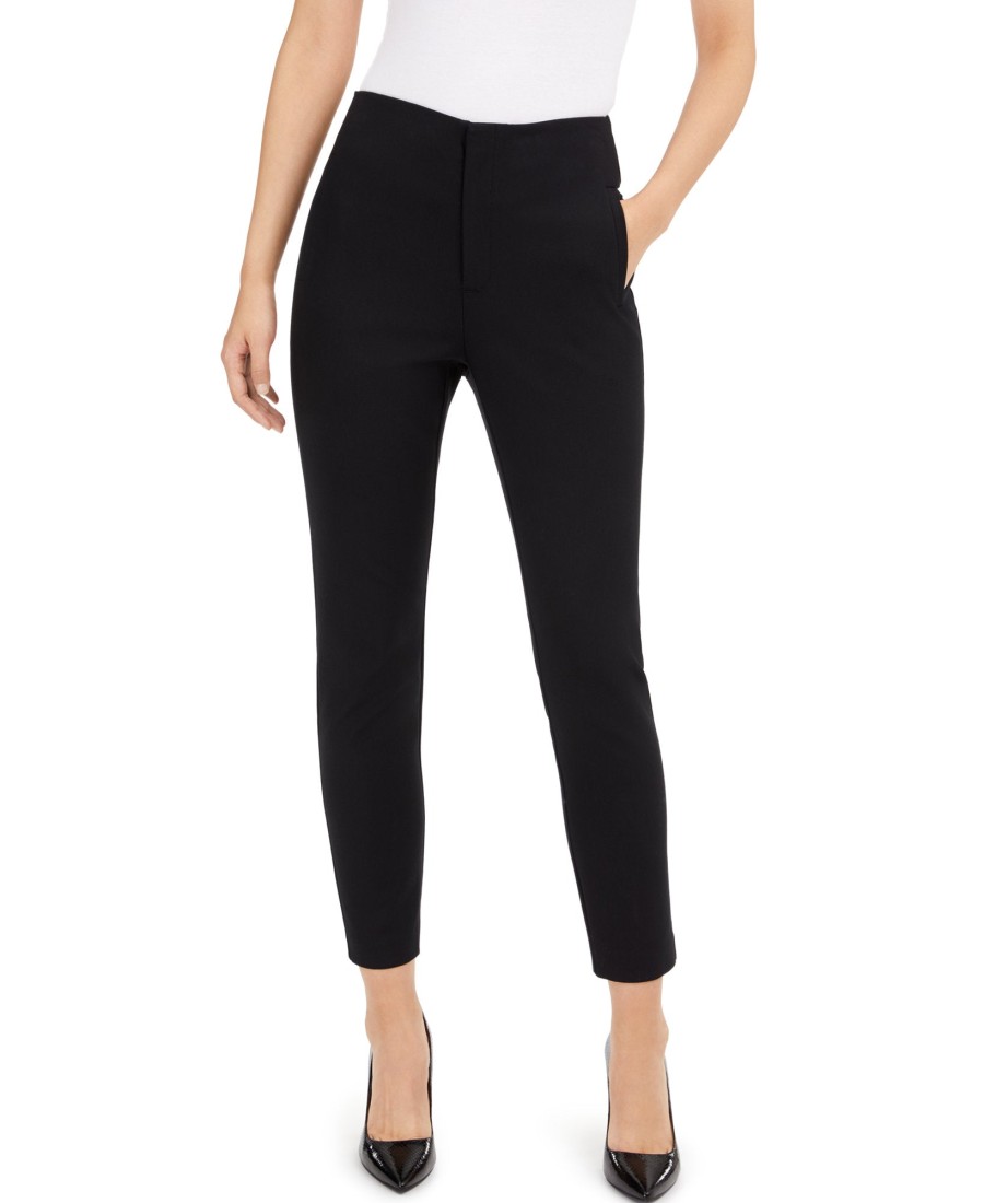 Women'S INC International Concepts | Slim Ankle Pants Deep Black