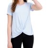 Women'S Style & Co | Twist-Front Top Spacious Skies