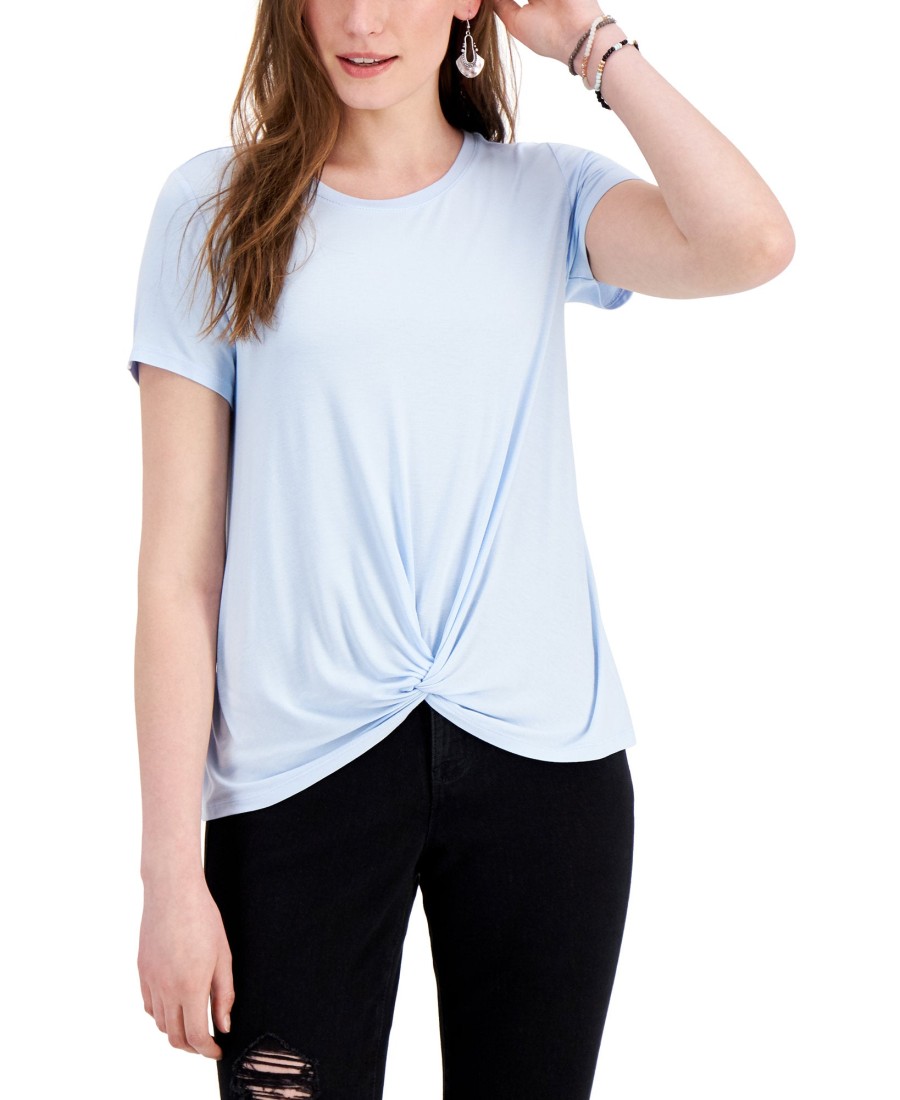 Women'S Style & Co | Twist-Front Top Spacious Skies