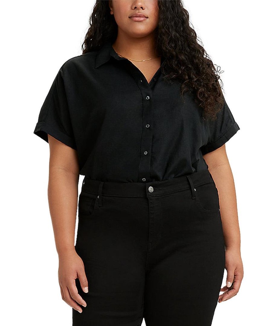 Women'S Levi's | Plus Trendy Ariana Shirt Caviar