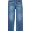 Women'S INC International Concepts | Inc Ripped Straight-Leg Jeans Quirk Wash