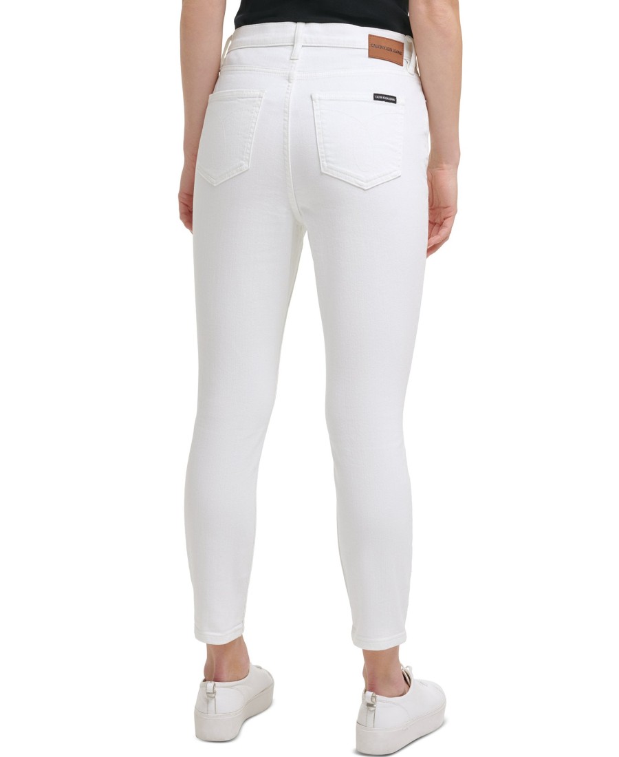 Women'S Calvin Klein Jeans | Cropped Skinny Jeans White