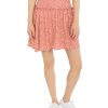 Juniors' Hippie Rose | Juniors' Smocked-Waist Floral-Print Skirt Melon Ditsy