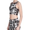 Women'S DKNY | Sport Escape Printed Low-Impact Racerback Sports Bra Dp8T6075 Black